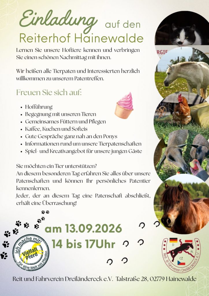 Einladung auf den Reiterhof 13.09.26